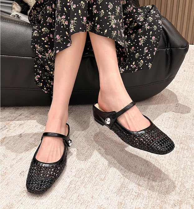 Woven Comfort Mules